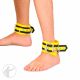 Invincible Rubber Rubber Lockable Ankle Restraints - White