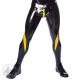 Invincible Rubber Rubber Vortex Leggings - Black/Yellow