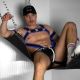 Boxer Barcelona Neon Rave Bracer Harness - Black/Blue