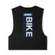 BIKE® Graphic BIKE Crop Tank - Black