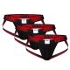 BIKE® 3-Pack Stretch Cotton Jockstrap - Black