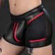 Mr S Leather Neo Cyber Boxer - Black/Red