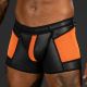 Mr S Leather Neo Cyber Boxer - Orange