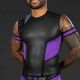 Mr. S Leather Neo Cyber Tee - Purple