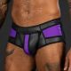 Mr. S Leather Neo Cyber Brief - Purple