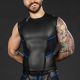 Mr. S Leather Neo Cyber Tee - Black/Blue