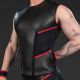 Mr. S Leather Neo Cyber Tee - Black/Red