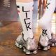 Boxer Barcelona Skater Socks LICK - Black/White/Red