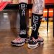 Boxer Barcelona Skater Socks BEAR - Black/Red/White
