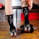 Boxer Barcelona Skater Socks TOP - Black/Red/White