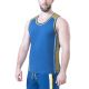 Nasty Pig Deadlift Tank Top - Cadet Blue/Goldenrod/White