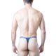 Nasty Pig Deadlift Thong - Cadet Blue/White