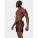 BARCODE BERLIN Chaps Short Jiho - Black/Red