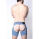 Cell Block 13 Terry Denim Chap Short - Light Blue