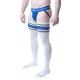 Nasty Pig Hook'd Up Thigh High Sock - White/Quartz Blue/Mirage Blue - OSFA
