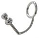 Titus Stainless Steel Cockring & Double Anal Ball | Size Options