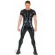 Invincible Rubber Leggings with Thru Zip