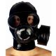 Invincible Rubber GAS Mask with Attached Hood