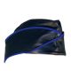 Leather Army Hat - Blue Piping