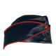 Leather Army Hat - Red Piping