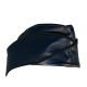 Leather Army Hat - Black Piping