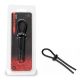 Titus Silicone Series: Two-Hole Lasso Cock Ring - Black