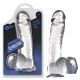Titus CLEARSTONE Series 8 Inch Veined Dildo with Suction Cup Base