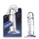 Titus CLEARSTONE Series 6 inch Veined Detail Dildo with Suction Cup