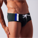 Code 22 Sport Stripe Brief - Army Green