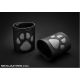 Mister S Leather Paw Gauntlet Grey