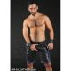 Mr S Leather Basketball Short | Black/Blue