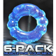 Oxballs SIXPACK Cock Ring | Ice Blue