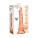 Realistic Dildo With Balls and Strap On Harness - Cream | 9 Inches