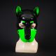 Mr S Leather FRISKY Latex Puppy Hood | Green