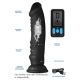 Zeus Electrosex Vibrating & E-Stim Silicone Dildo w/ Remote