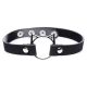 Master Series Kinky Kitty Ring Slim Choker - Black