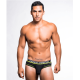 Andrew Christian ALMOST NAKED Cotton Brief | Black & Neon