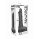 Realistic Vibrating Dildo With Balls: Black | 10 Inches