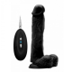RealRock VIBRATING Realistic Black Cock with Balls | 9 Inches