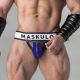 MASKULO Codpiece Jockstrap - Blue & Black