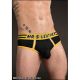 Mr S Leather BRAWLER Brief | Black & Yellow
