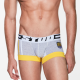 Stud CADEN Boxer Trunk | Heather Grey & Yellow