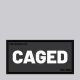 Mr. Riegillio  Rubber Velcro Patch - CAGED - White
