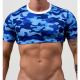 Project Claude CAMO Crop Top | Blue