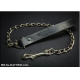 Mr S Leather Chain LEASH with Leather Grip