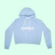 BABES CROPPER HOODIE | Powder Blue