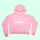 BABES CROPPER HOODIE | Powder Pink