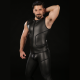 Mr S Leather Neoprene CYBER Tee | Black