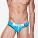 Stud DAKOTA Lace-Up Swim Brief | Blue & White