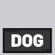 Mr. Riegillio  Rubber Velcro Patch - DOG - White